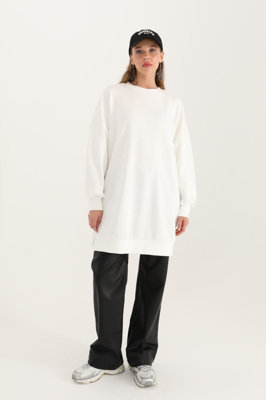 PUANE Modal Kumaş Tunik 10605 - Ekru  Tunik 