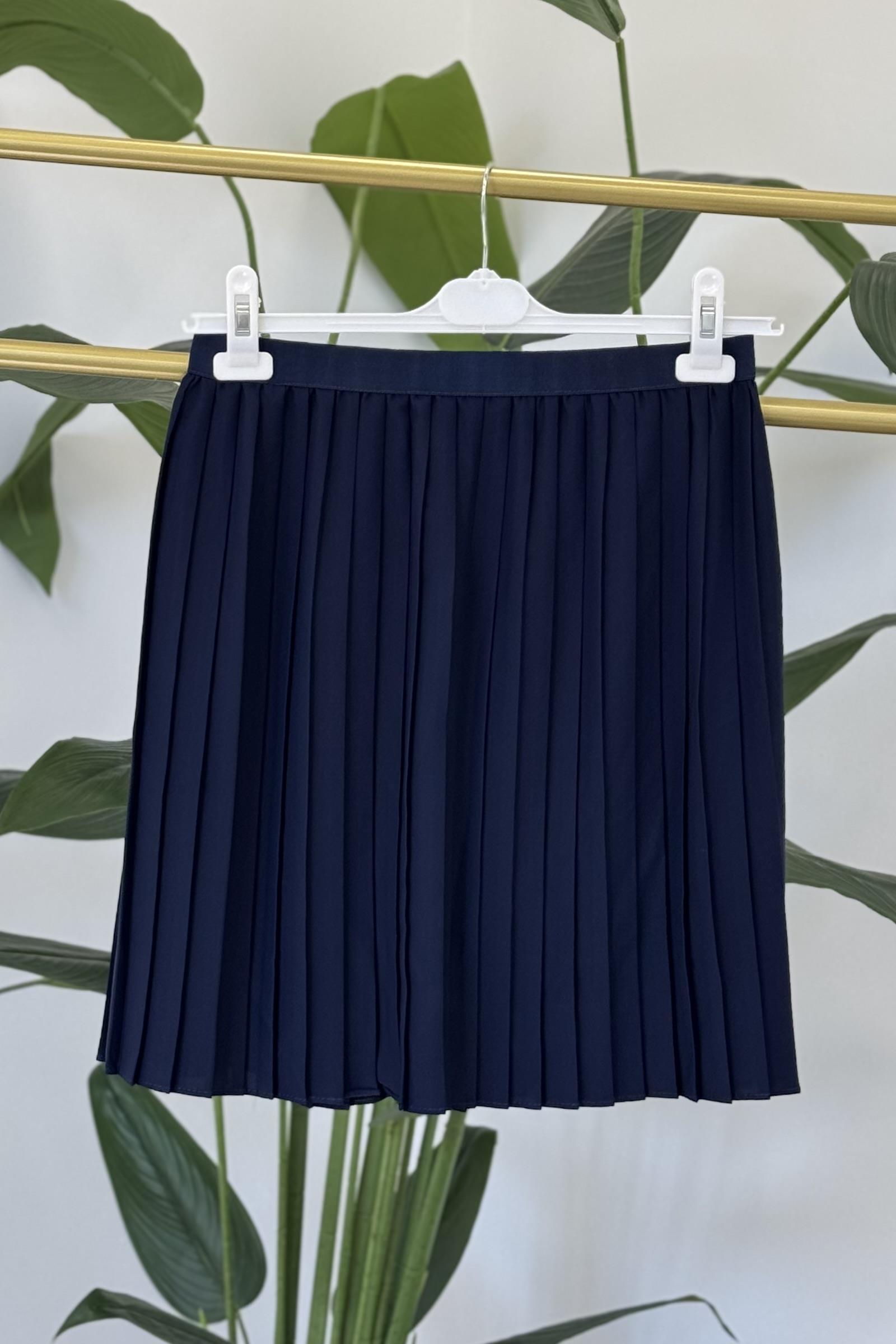 PUANE Pliseli Krep İçlik 40002 - F.Navy Pliseli Krep İçlik 40002 - Bilen Giyim İçlik 