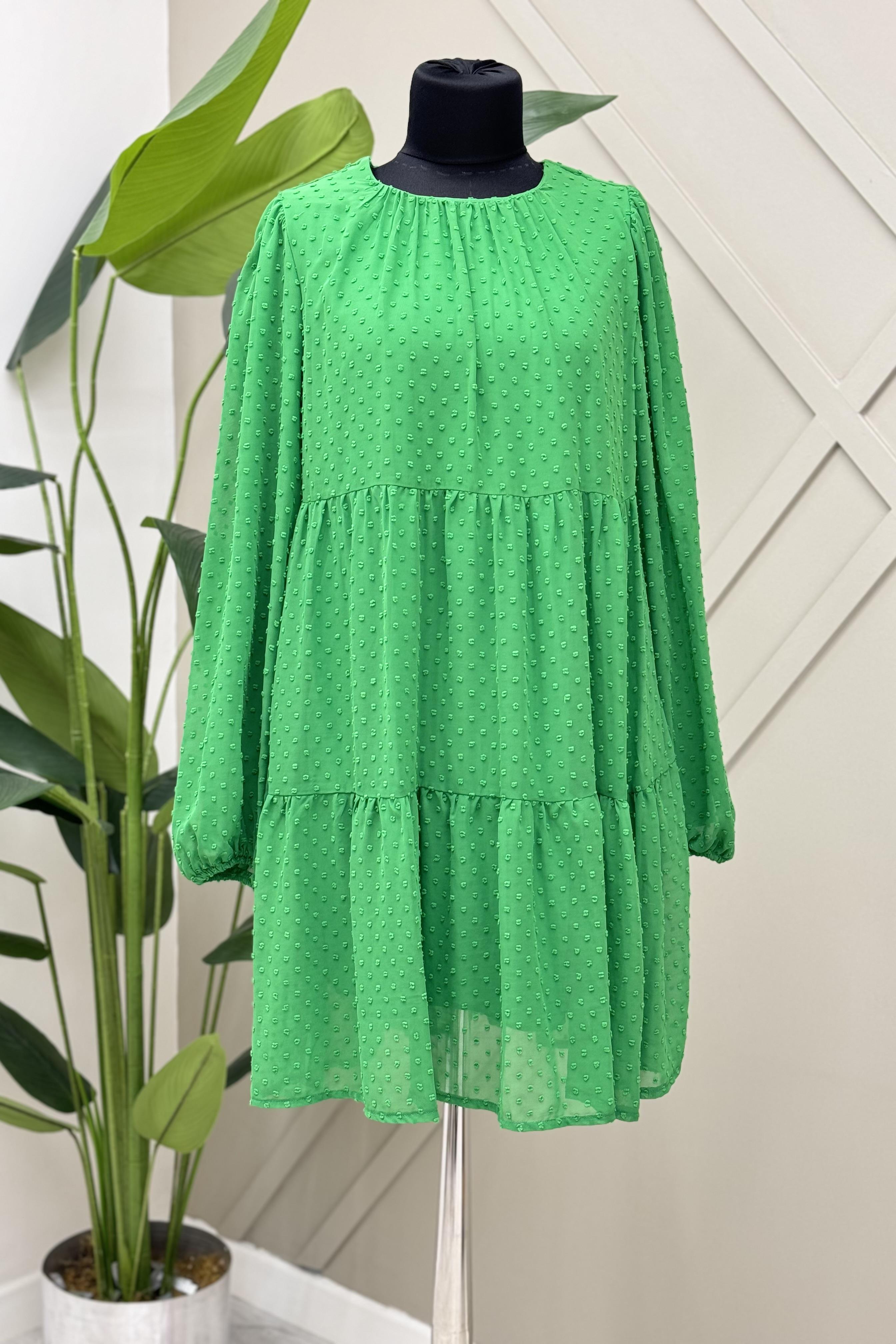 İKOLL Puantiyeli Şifon Tunik 0030014 - Benetton  Tunik 