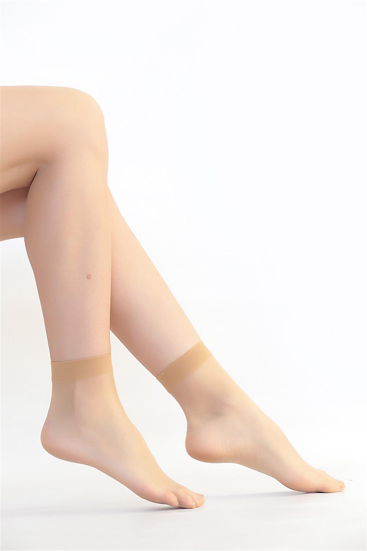 Lady Fity 15 Burunlu Soket Çorap - Ten Çorap RİCH REAL