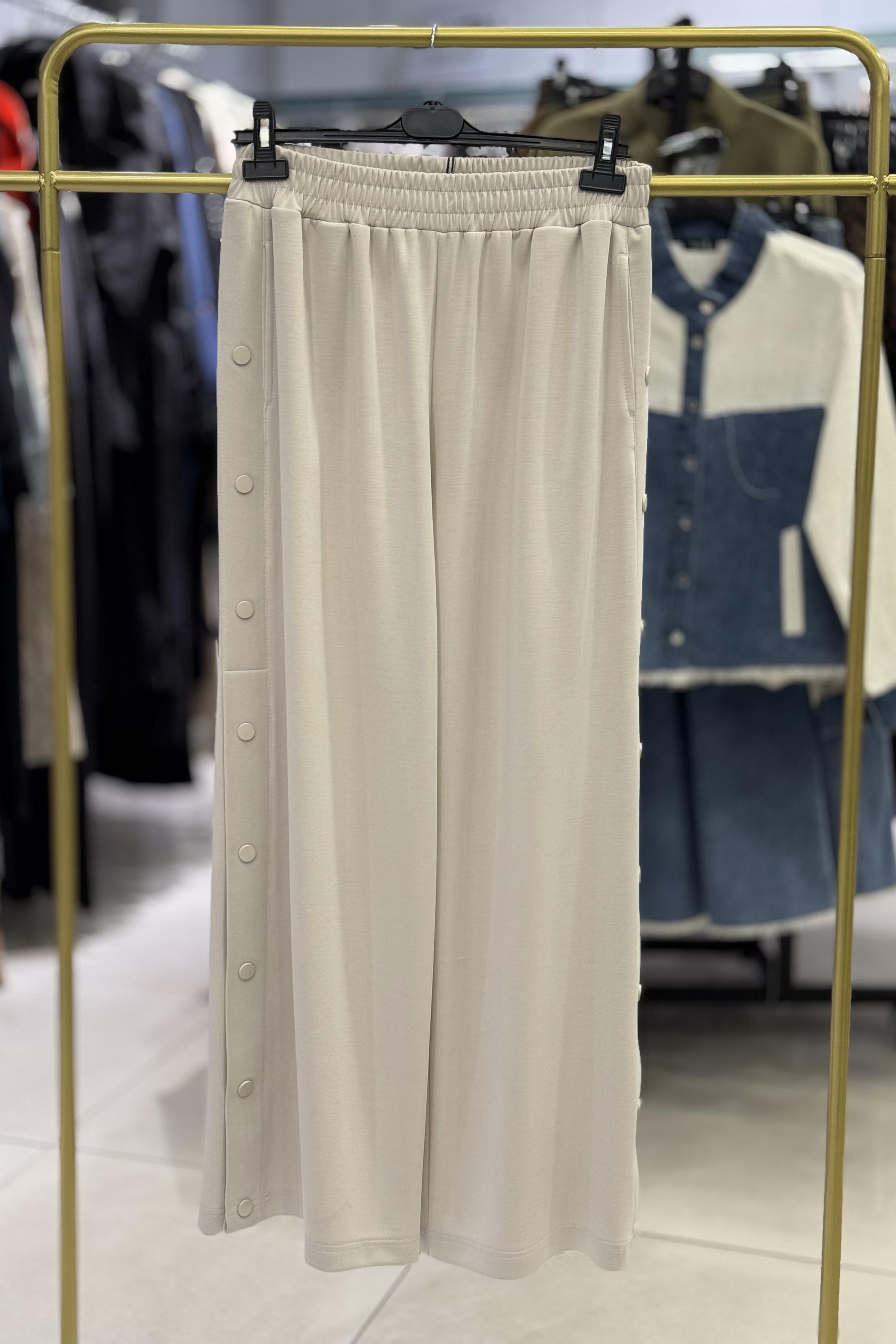 SENTEZ Sentez 5569 Bambu Geniş Paça Pantolon - Taş Sentez 5569 Bambu Geniş Paça Pantolon - Bilen Giyim Pantolon 