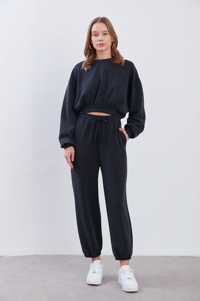FAST PERRY Sweat Pantolonlu Takım 50915 - Lacivert  Takım 