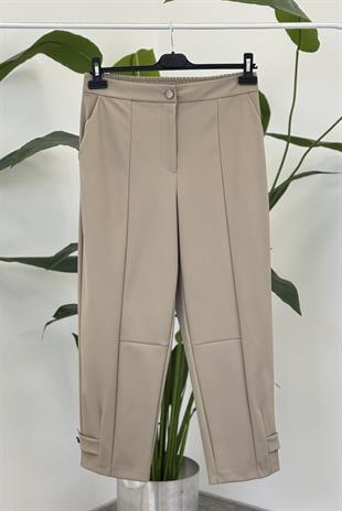 Sentez 5609 Nirvana Paçası Apoletli Pantolon - Olive | SENTEZ