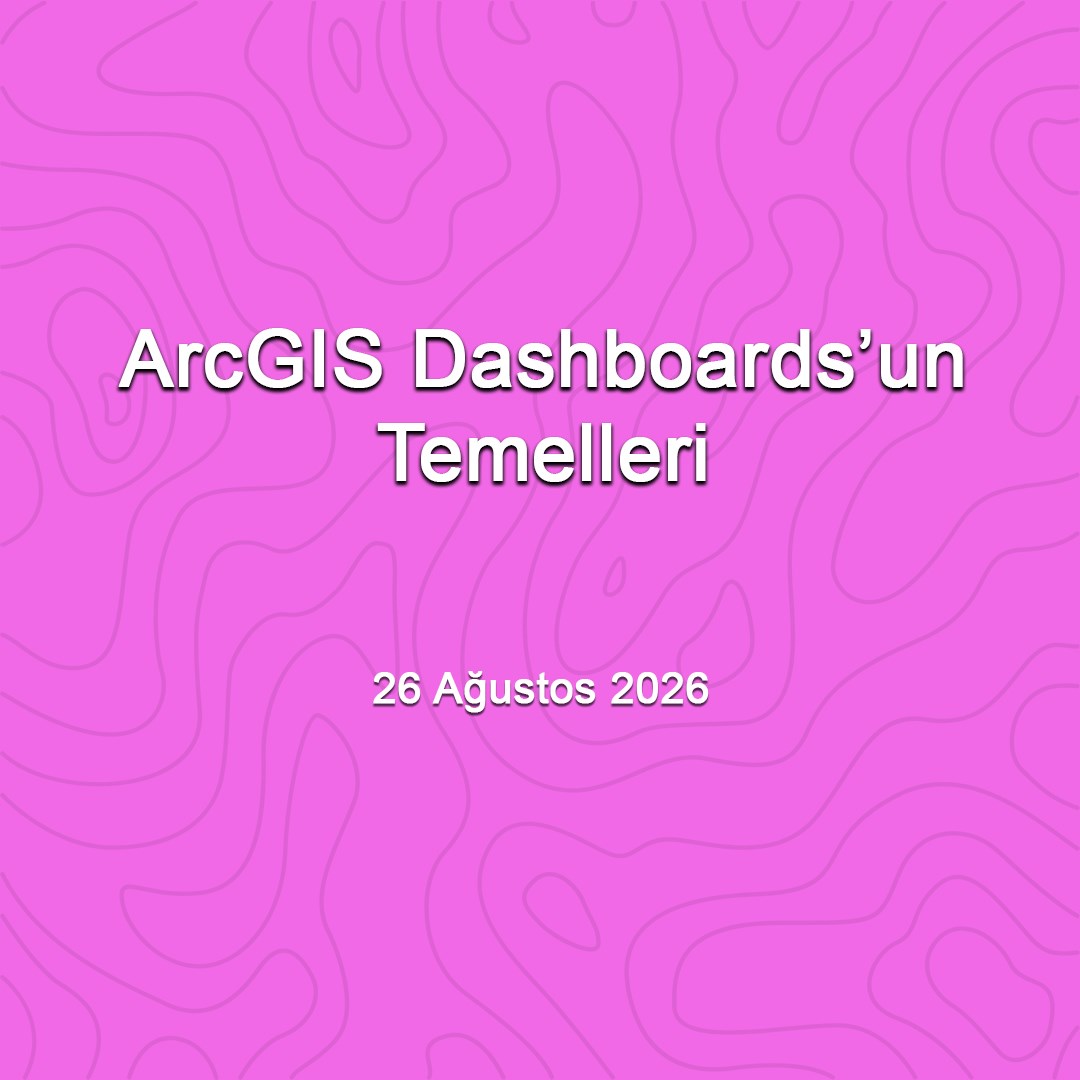 ArcGIS Dashboards'un Temelleri - 26 Ağustos 2026