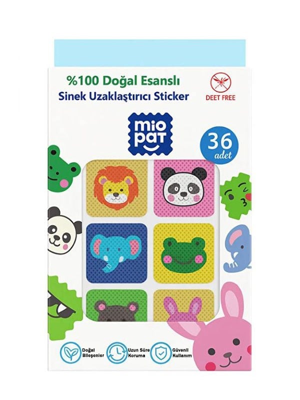 Sinek Kovucu Sticker %100 Doğal Bitkisel Uçucu Yağlı Sevimli Dostlar