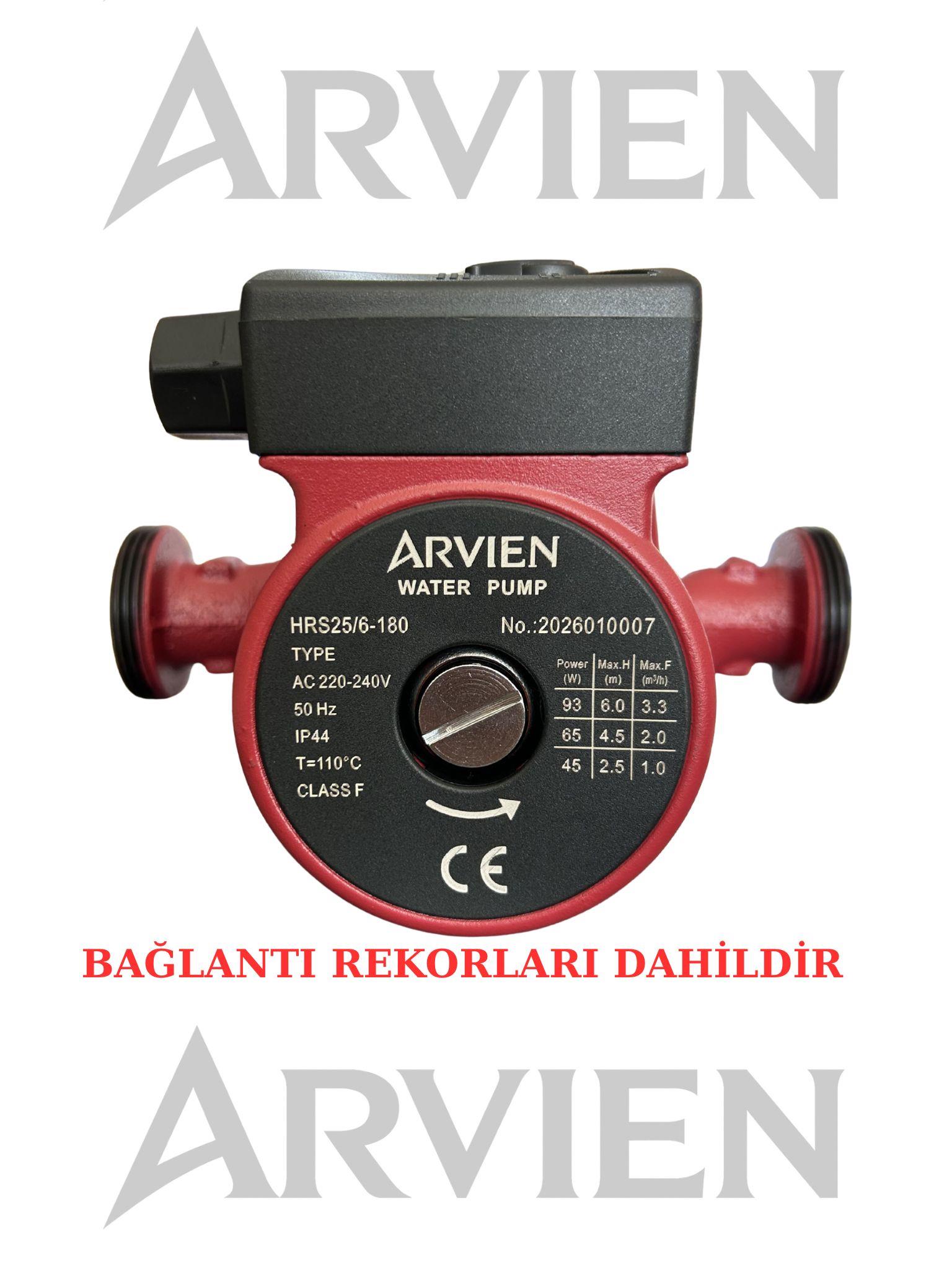 Arvien 25/6-180 3 kademeli sirkülasyon pompası