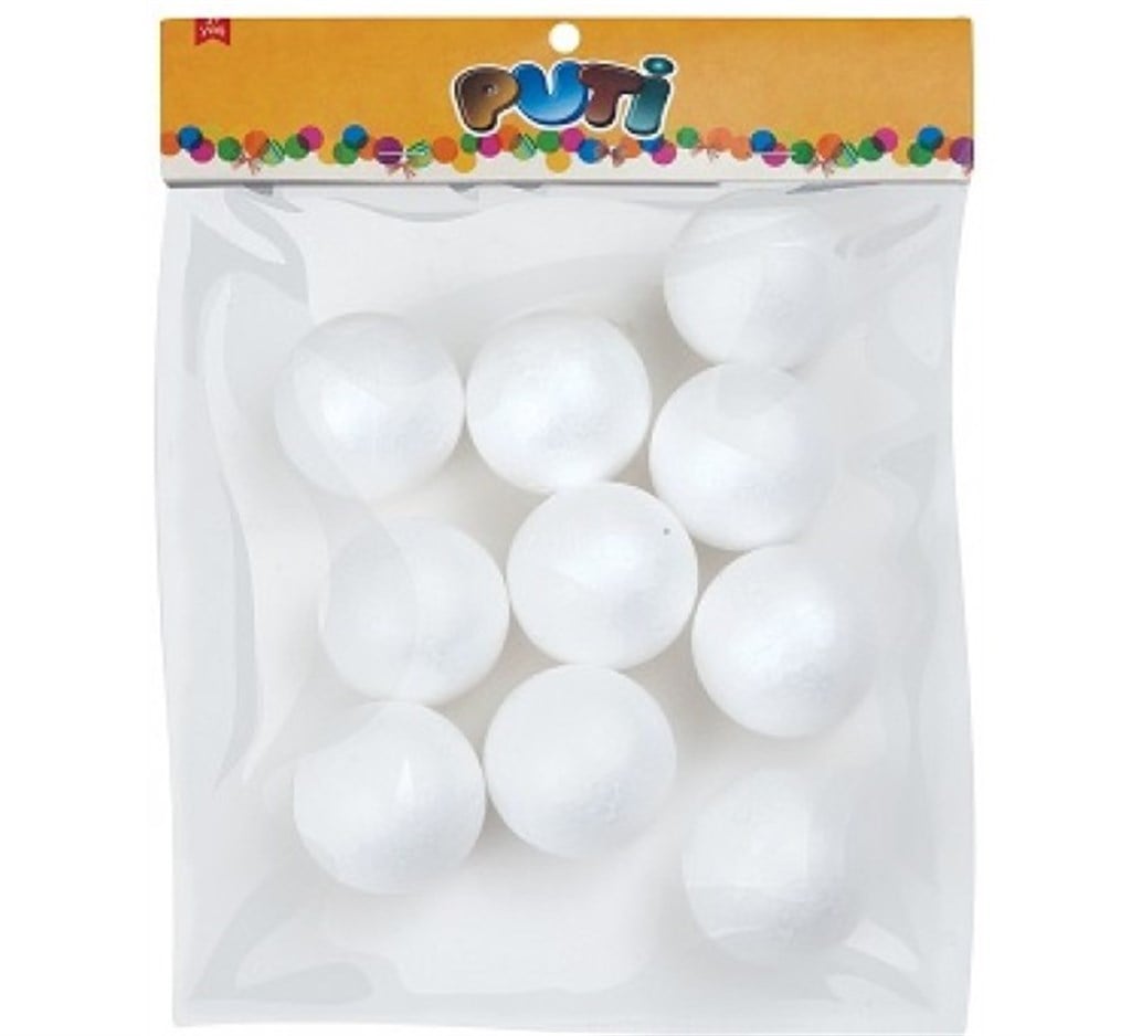 PUTİ KÖPÜK TOP 5CM 10'LU