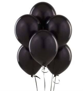 Balon Metalik Siyah 100 Lü