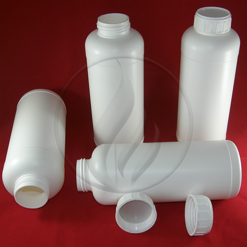 1 Litre Beyaz, Geniş Ağızlı, Sızdırmaz Kapaklı Sert Şişe