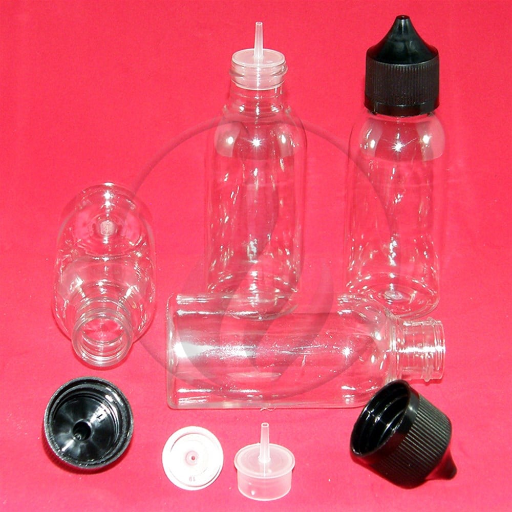 100 ml Şeffaf, İnce Damlalıklı, Bastır Çevir Kapaklı Pet Gorilla Şişe
