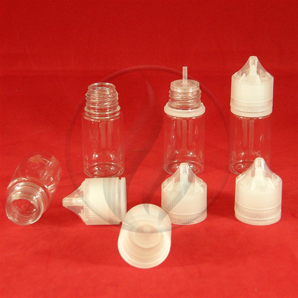 PET30 ml Şeffaf, İnce Damlalıklı, Bastır Çevir Kapaklı Pet İthal Gorilla ŞişePetİthal30G