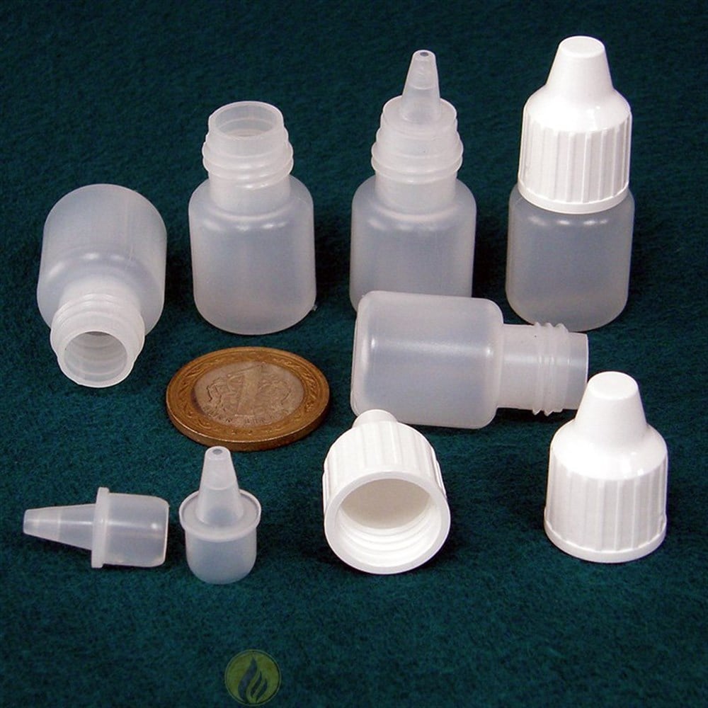 5 ml Yarı Şeffaf, Damlalıklı Şişe