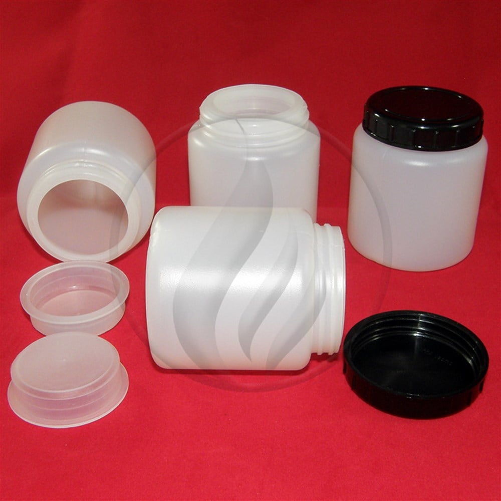 HDPE Kavanoz, Kapaklı, 100 ml