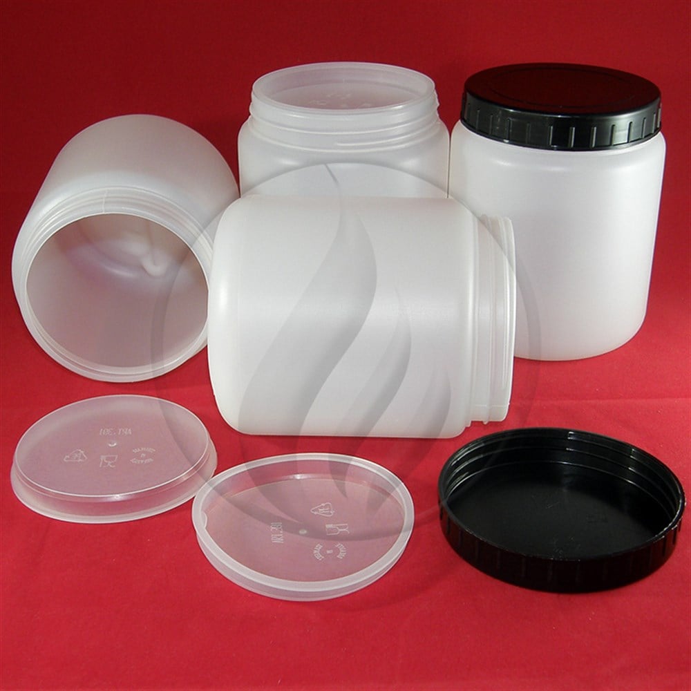 HDPE Kavanoz, Kapaklı, 1000 ml