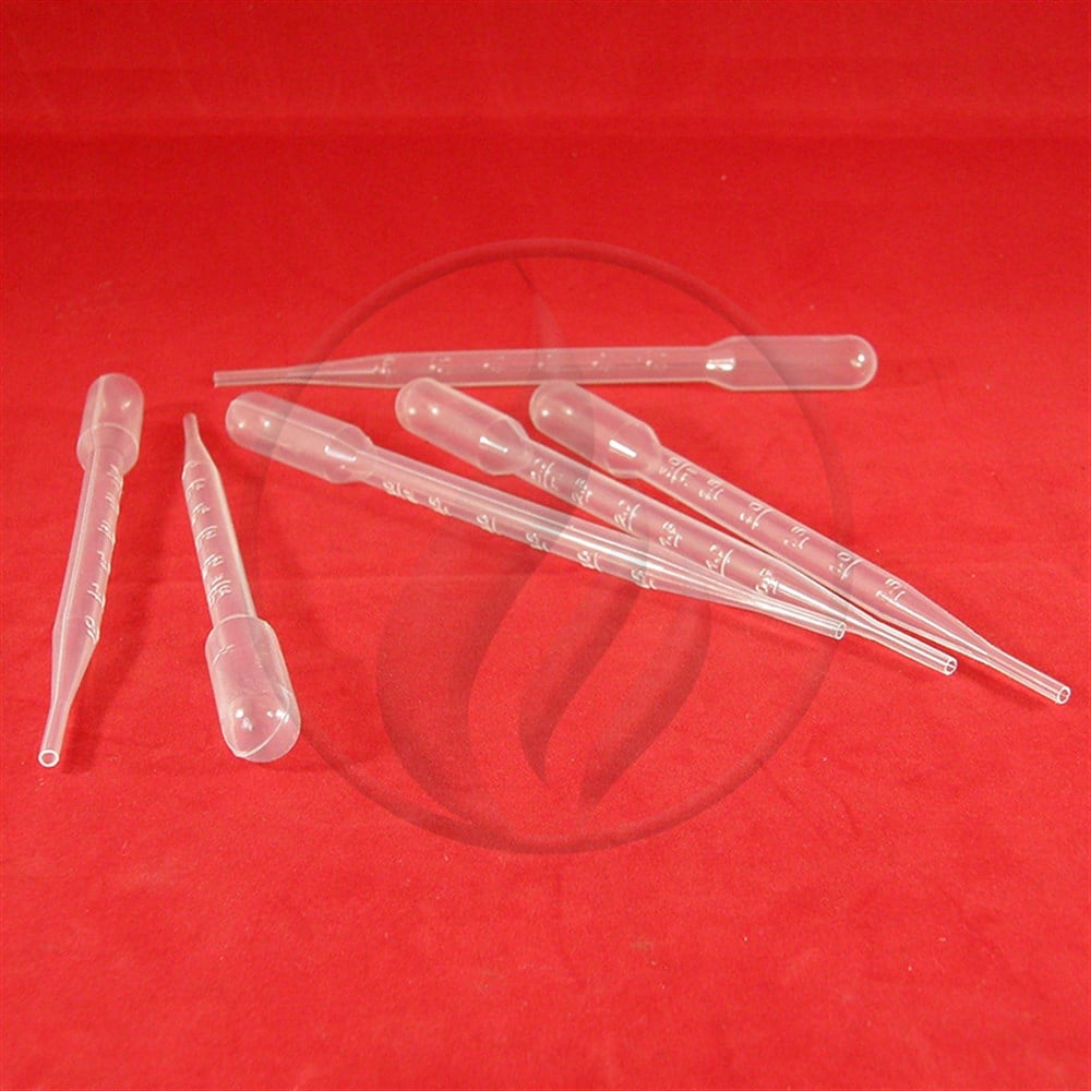 LP ItalianaPastör Pipeti, Hacim 3 ml, Uzunluk 150 mm, Taksimatlı, 26 damla/ml - 1 Pakette 500 AdetAKPstr3-