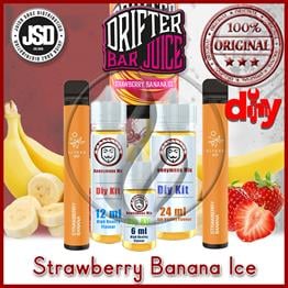 Drifter BarStrawberry Banana Ice Diy Kit - Drifter BarJSD - Strawberry Banana Ice Diy Kit 6 ml