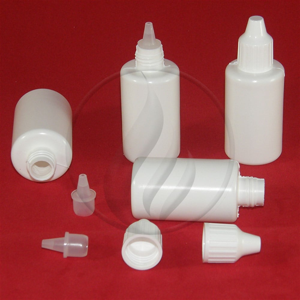 HDPE30 ml Beyaz, Damlalıklı Lingo Şişe30LingoB