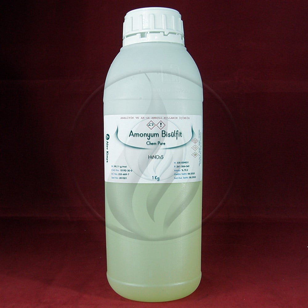 Alev KimyaAmonyum Bisülfit [10192-30-0]AKAHS