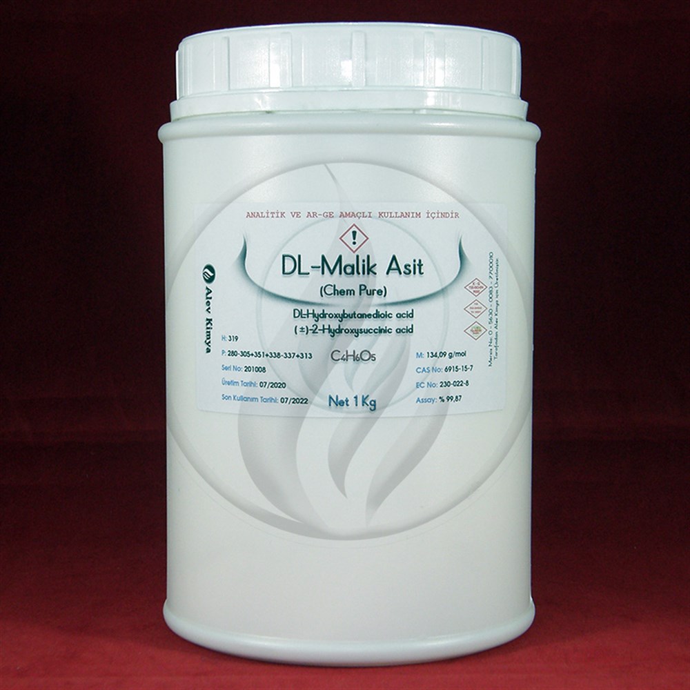 Alev KimyaDL-Malik Asit - Chem Pure [6915-15-7]AKMLKA