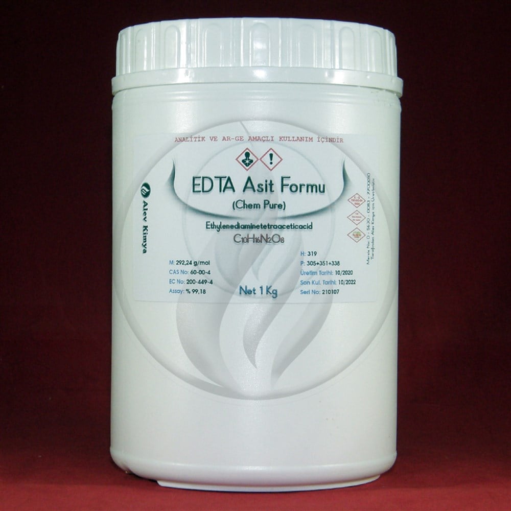 Alev KimyaEtilen Diamin Tetra Asetik Asit (EDTA) Asit Formu [ 60-00-4]AKEDA