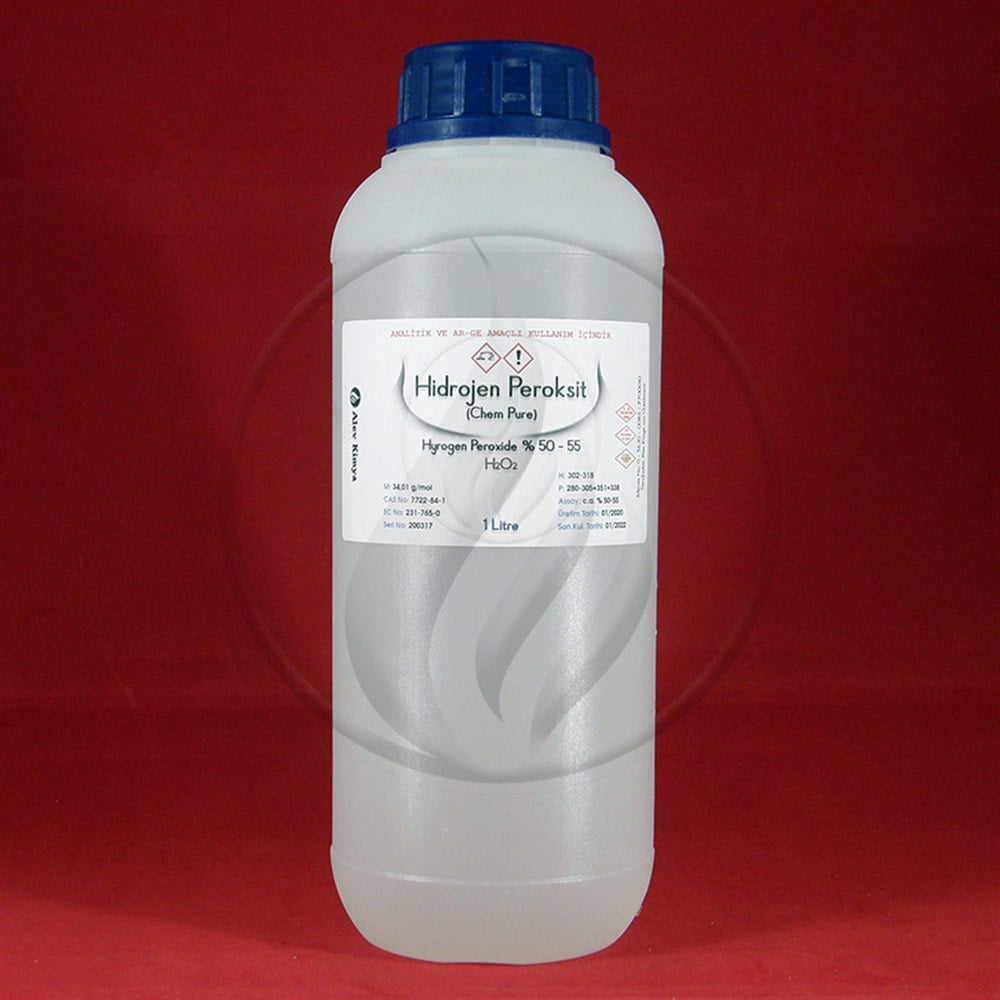 Hidrojen Peroksit %50-55 - Chem Pure [7722-84-1] 1 Lt