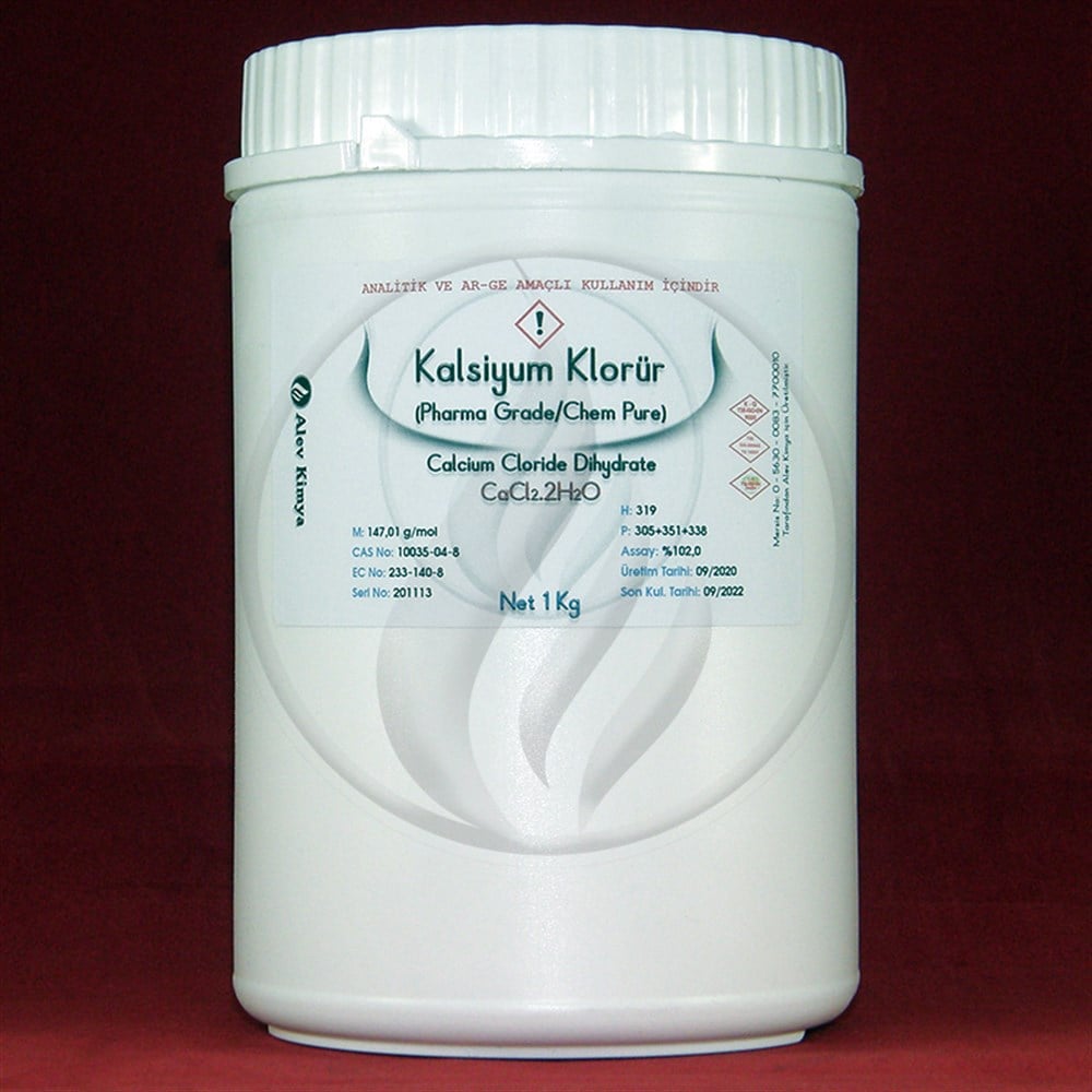 Alev KimyaKalsiyum Klorür 2H2O  USP/EP -Pharma Grade [10035-04-8]AKKK