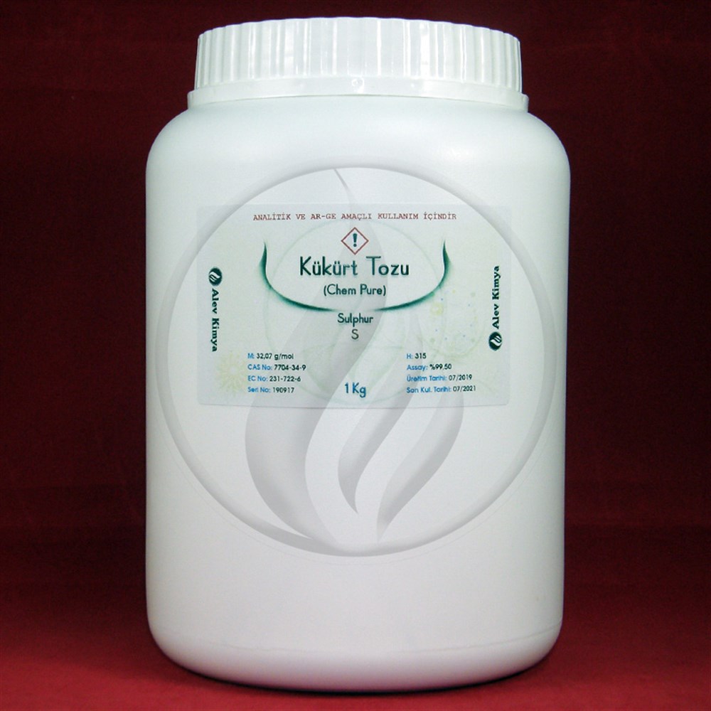 Alev KimyaKükürt Tozu (Sülfür) [7704-34-9]AKSLF
