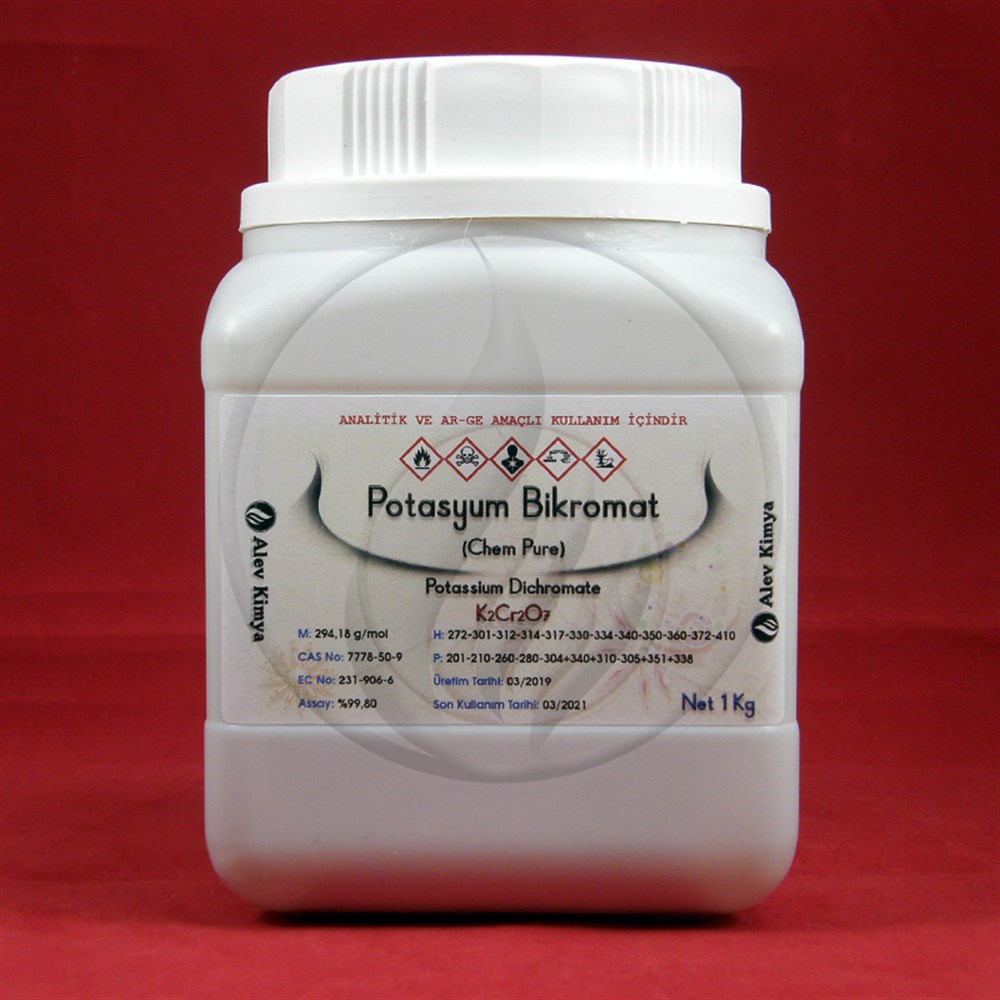 Alev KimyaPotasyum Bikromat (Potasyum Dikromat) [7778-50-9]AKPBK