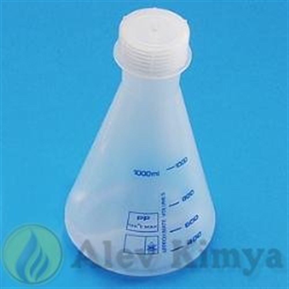 PP Erlenmayer, 100 ml, Kapaklı