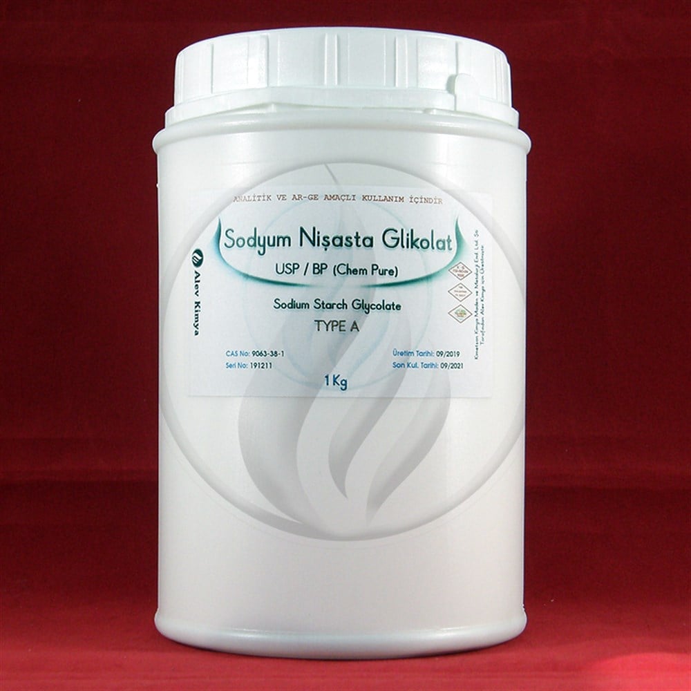 Alev KimyaSodyum Nişasta Glikolat (Sodium Starch Glycolate) USP/BP [9063-38-1]AKSSG
