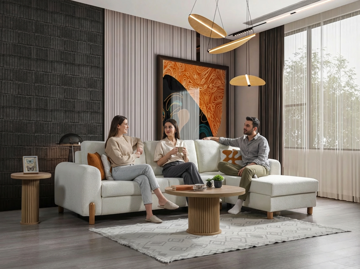 Dekorbizden Parla Köşe Koltuk Takımı