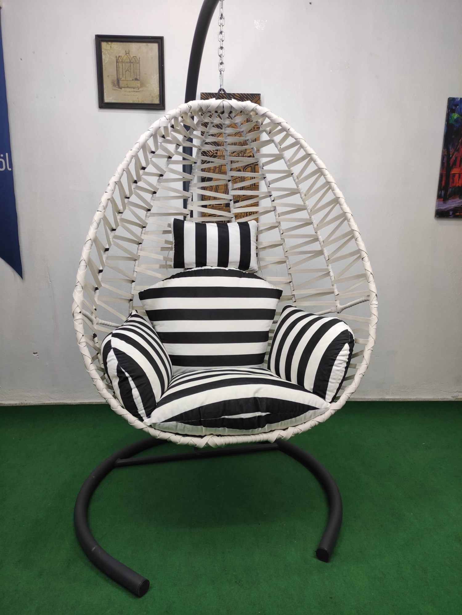 Bodrum Rattan Hamak Beyaz