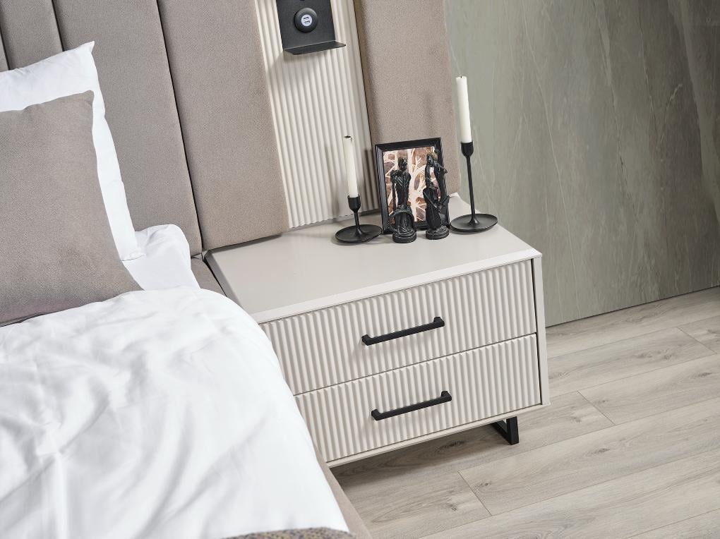 Dekorbizden Black Line Yatak Odası Komodin