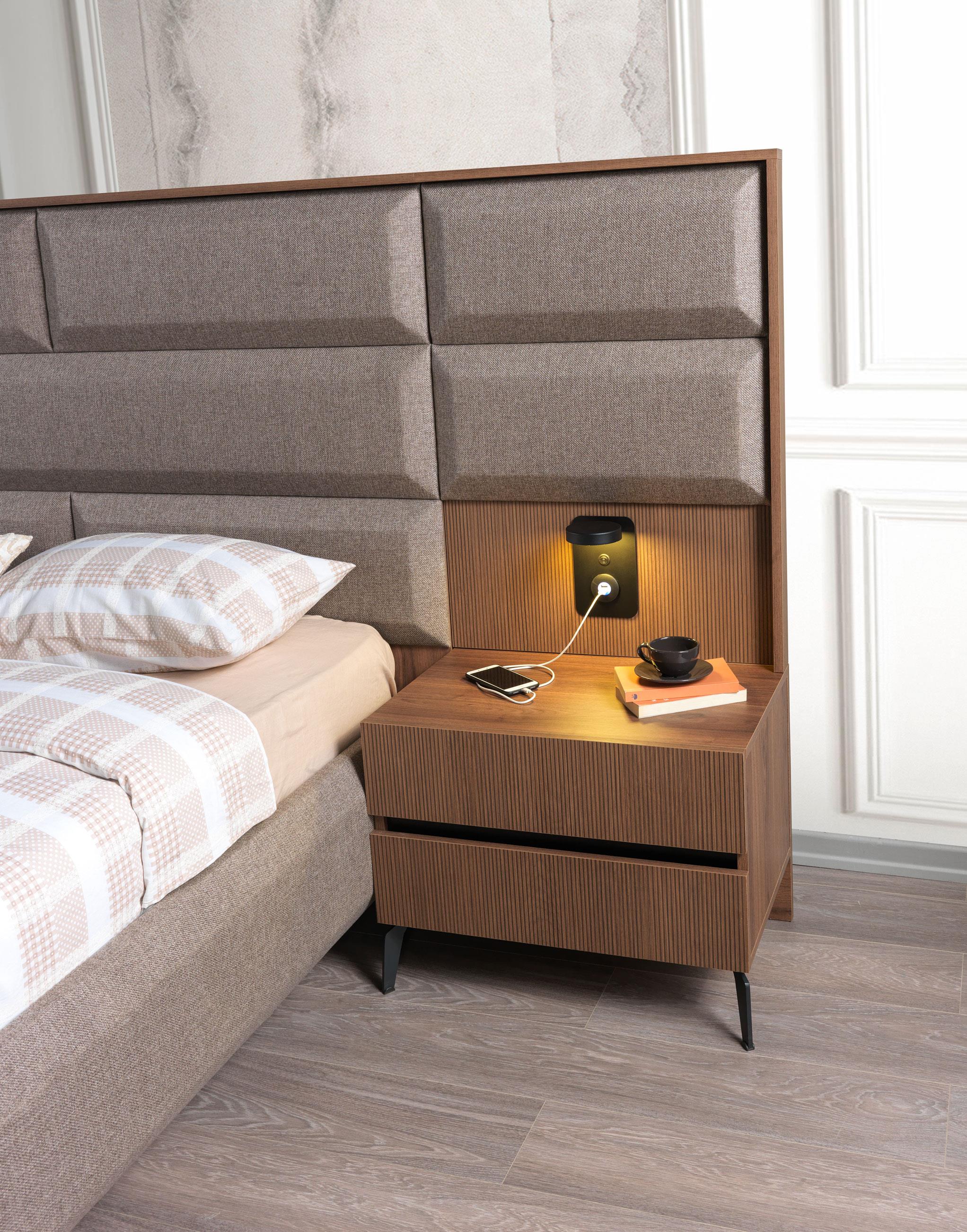 Dekorbizden Kaplan Yatak Odası Komodin