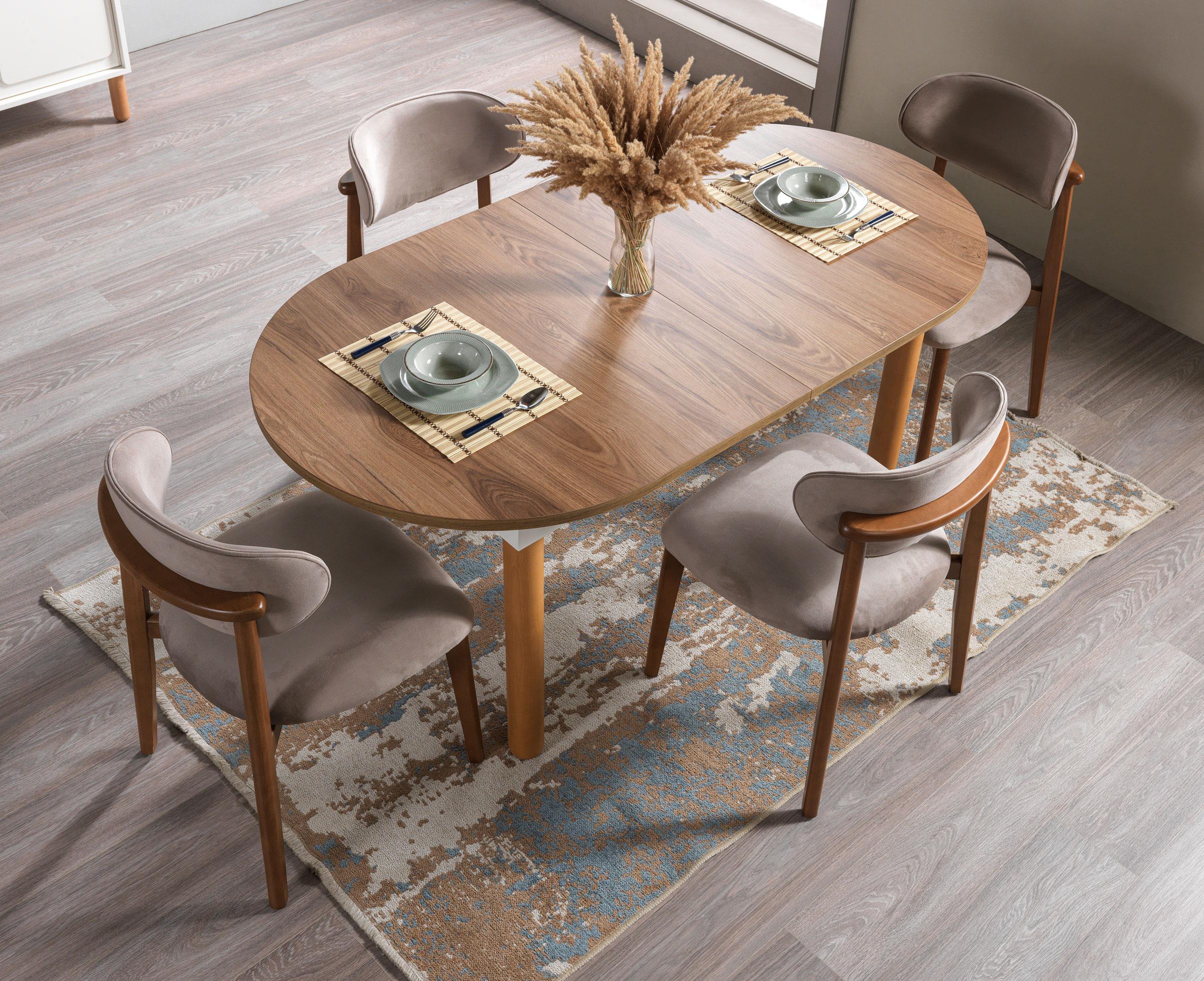 Dekorbizden Parla Yemek Odası Masa