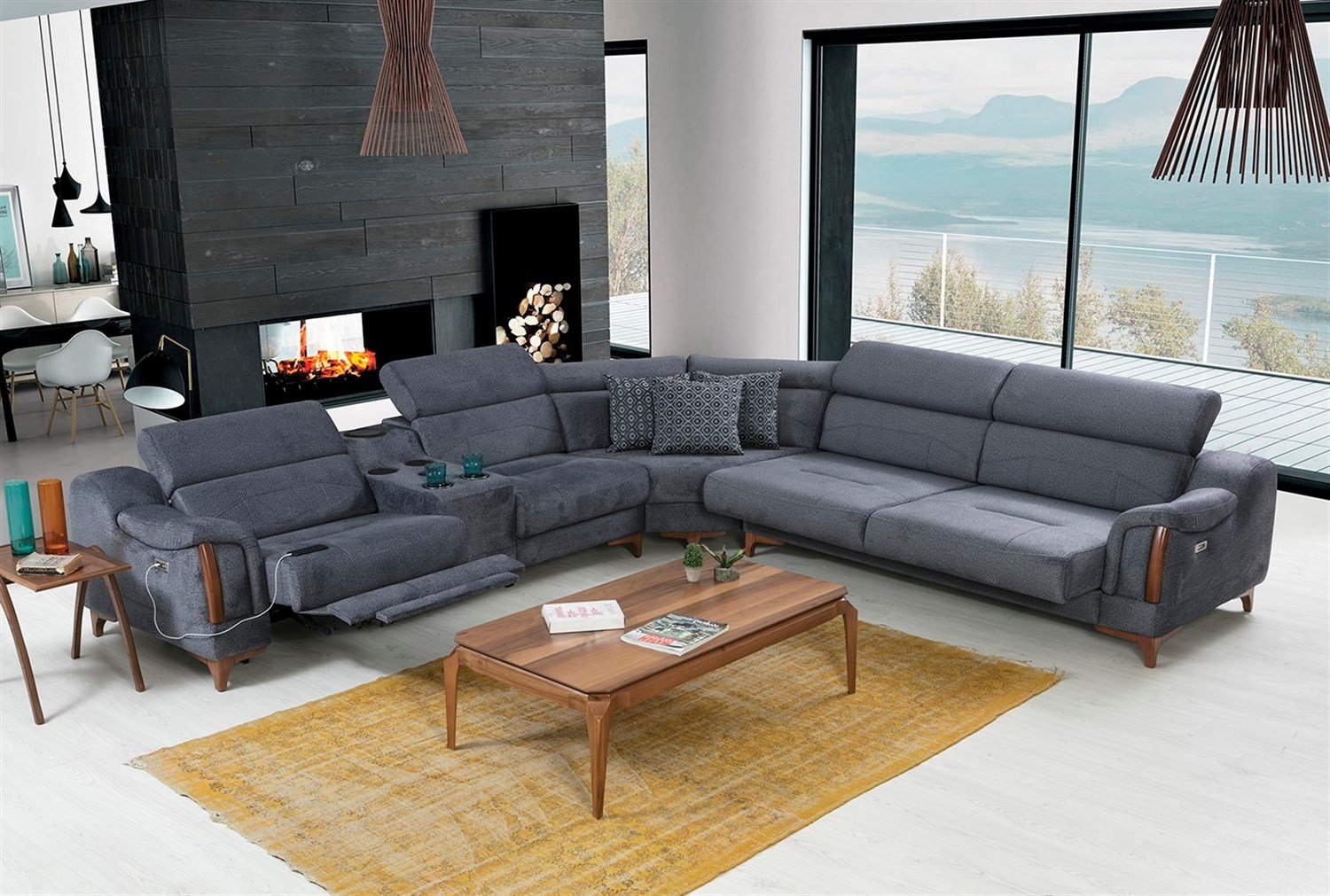 Rio Köşe Koltuk Takımı Lina Kumaş