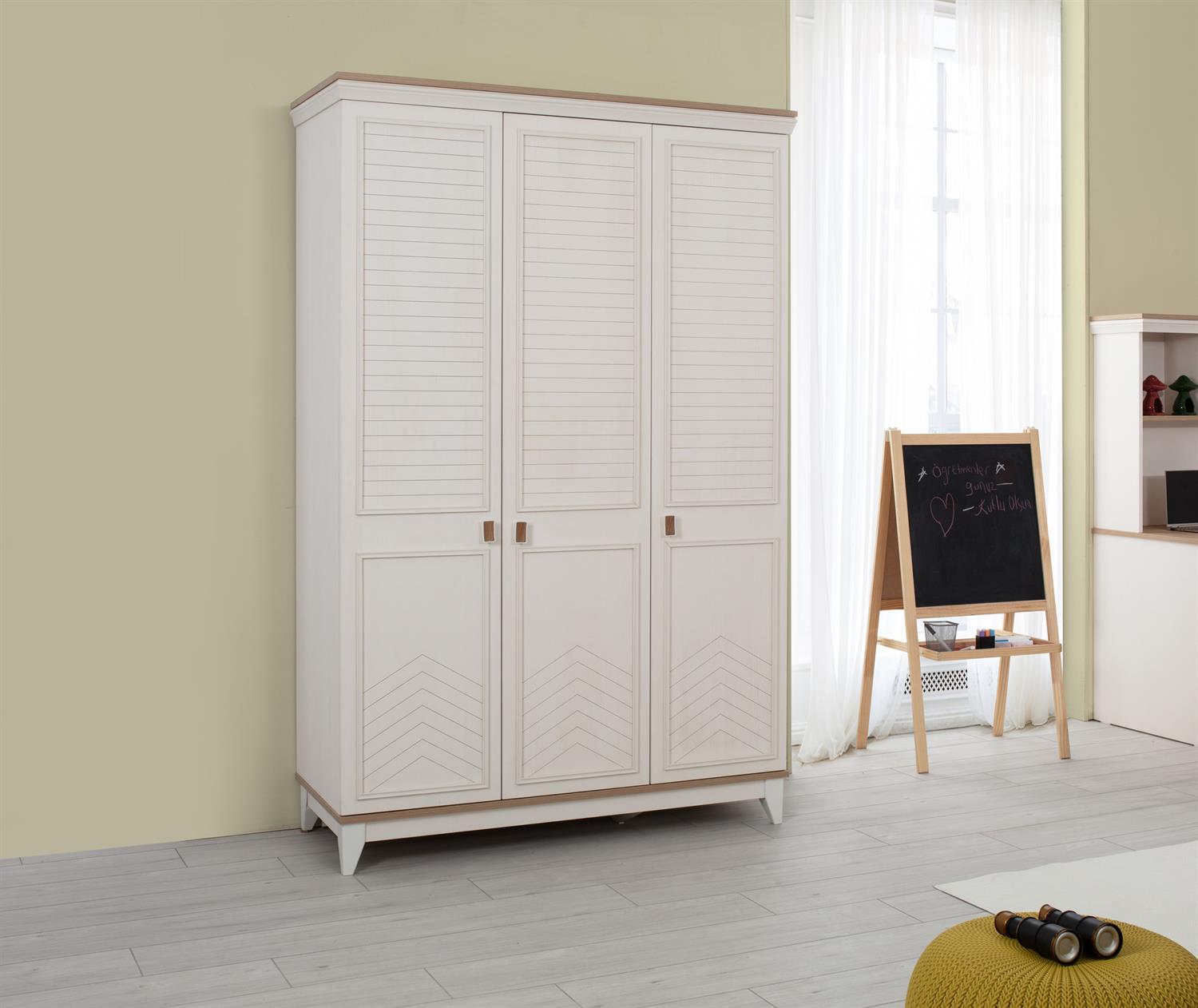 Dekorbizden Sedir Genç Montessöri 3 Kapılı Dolap