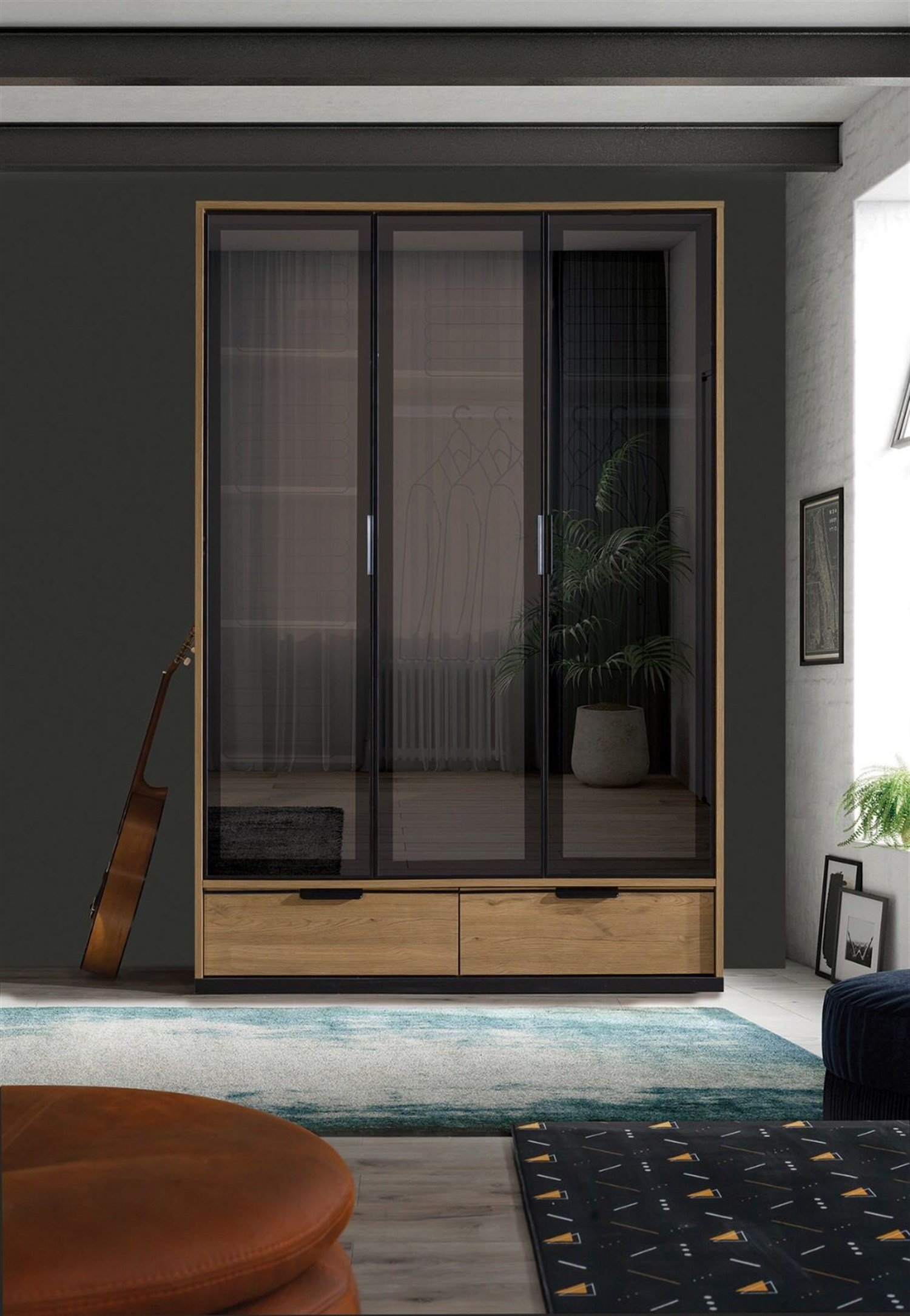 Kolezyum Genç Odası Reflekte Gardırop