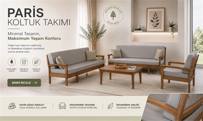İskandinav Paris Koltuk Takımı YATAKSIZ 