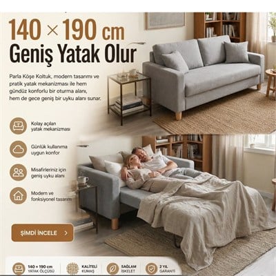 Varna Yataklı Kanepe 165 cm