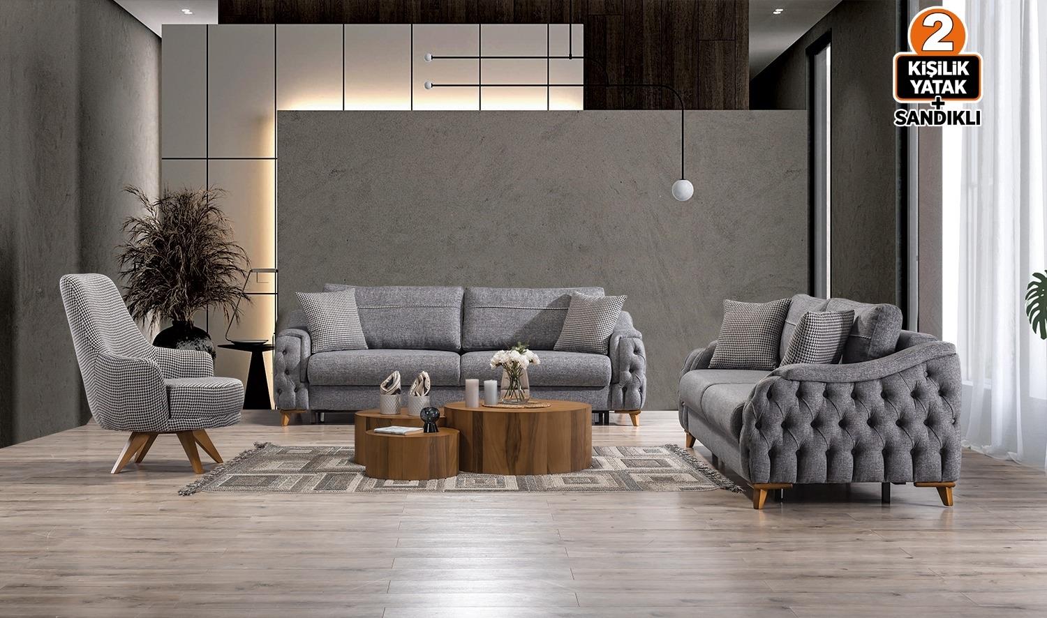 Arya Yataklı Sandıklı Koltuk Takımı 