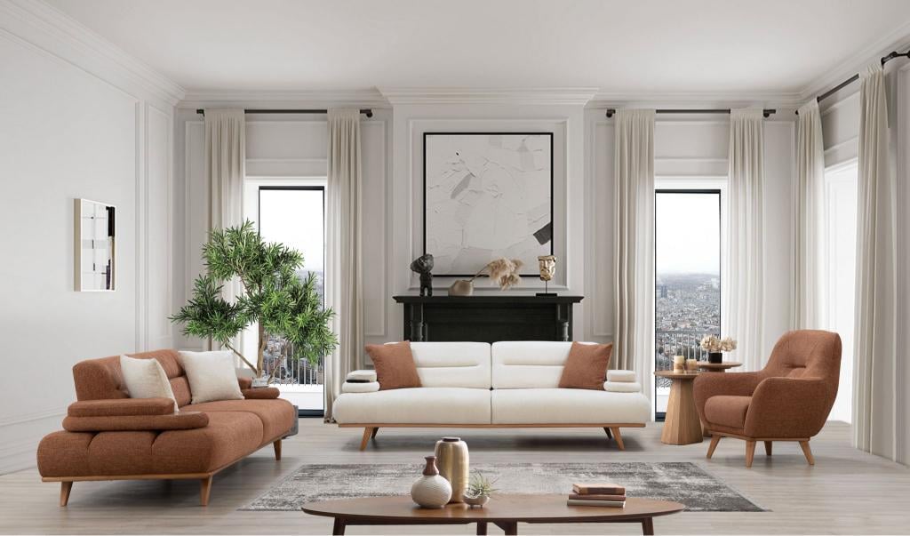 Dekorbizden Alvin Kahve Koltuk Takımı