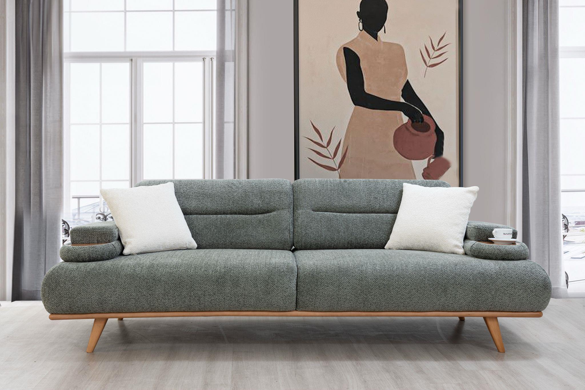 Dekorbizden Alvin Üçlü Koltuk 