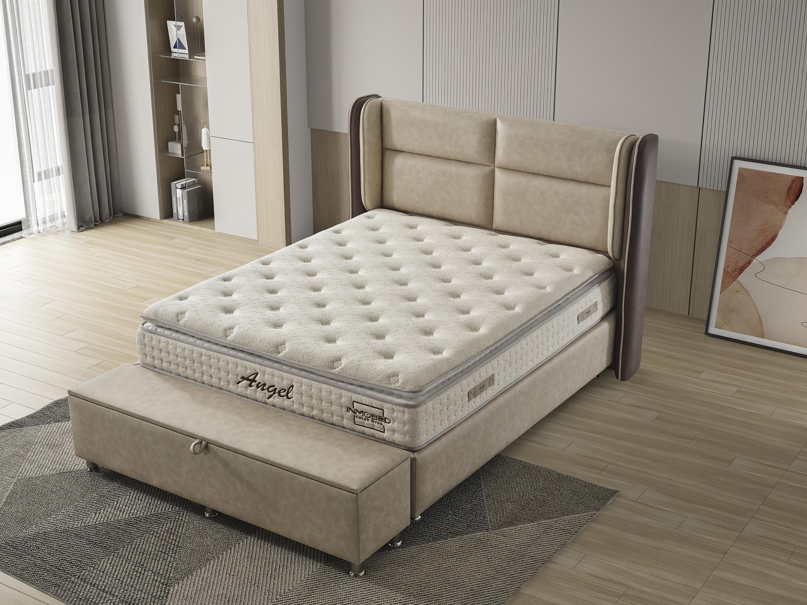 Dekorbizden Angel Set (Baza+Başlık+Yatak)