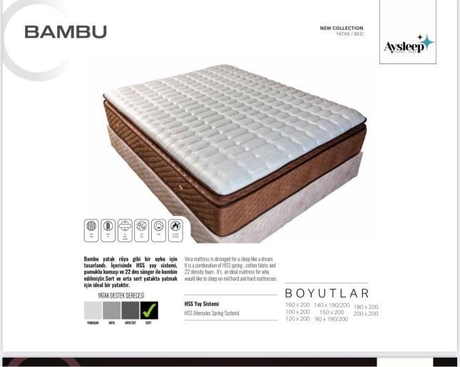 Dekorbizden Bambu Yatak
