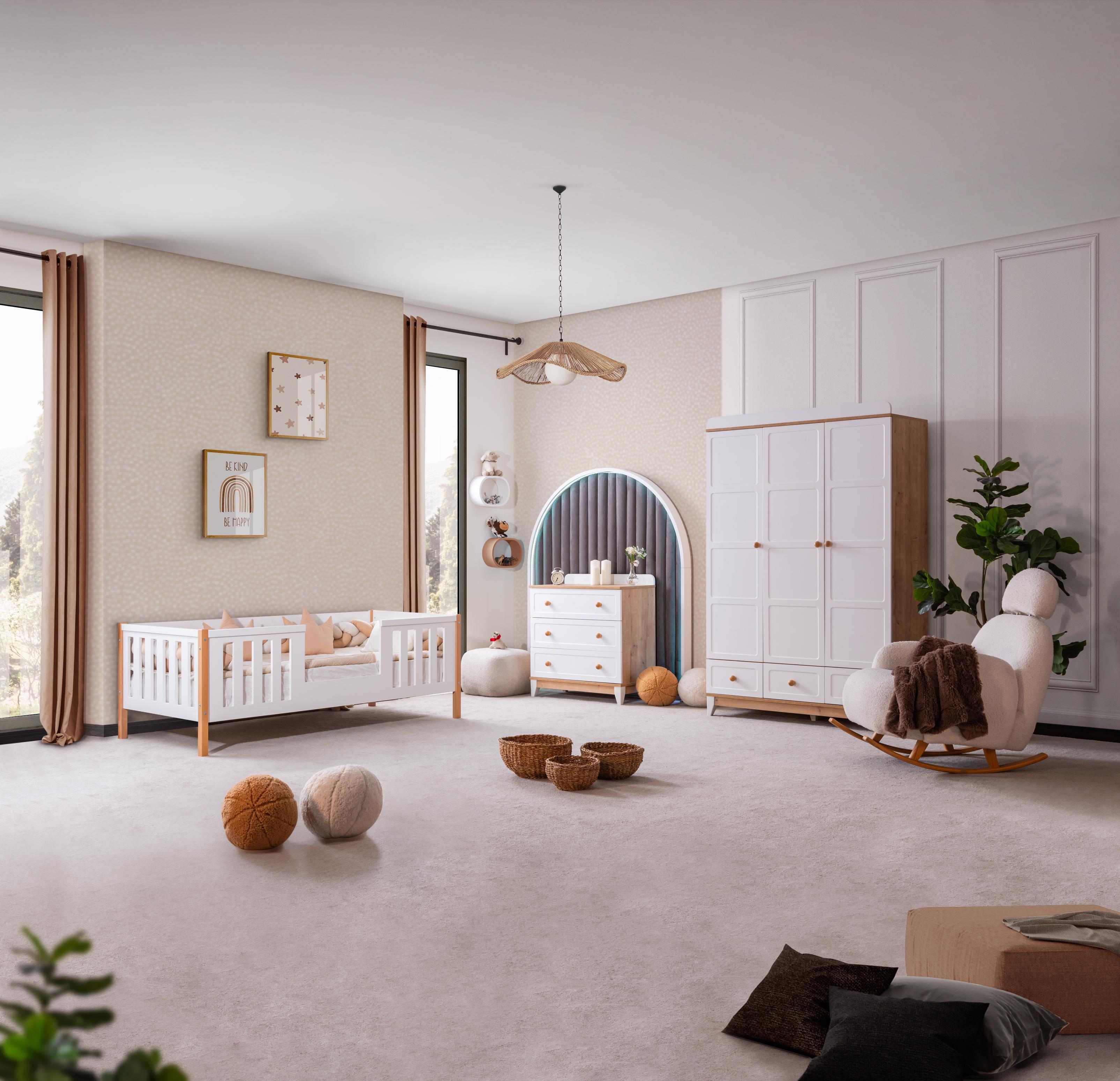 Dekorbizden Berlin Meşe Çocuk Odası Takımı