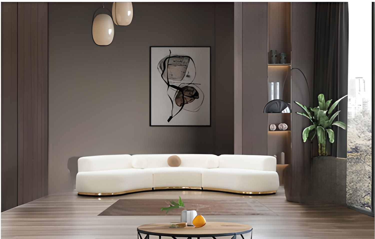 Dekorbizden Capella Üçlü Modüllü Koltuk 