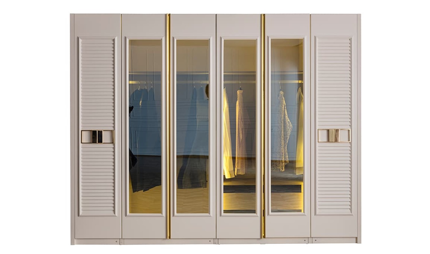 Dekorbizden Gloria 6 Kapılı Gardırop
