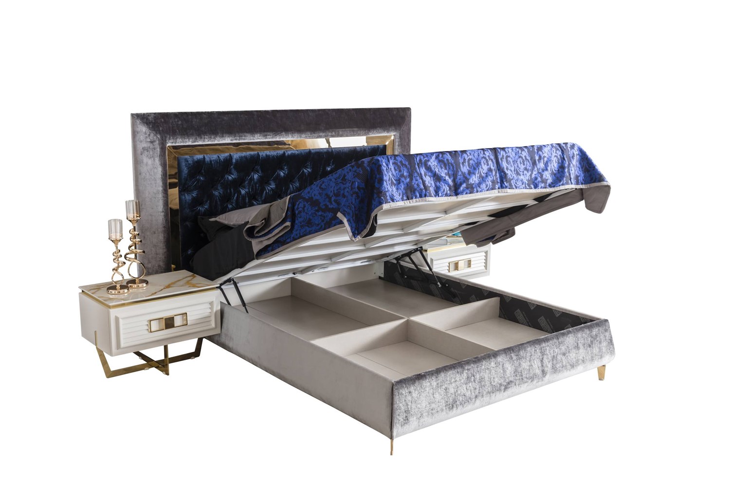 Dekorbizden Gloria Yatak Odası Bazalı Karyola