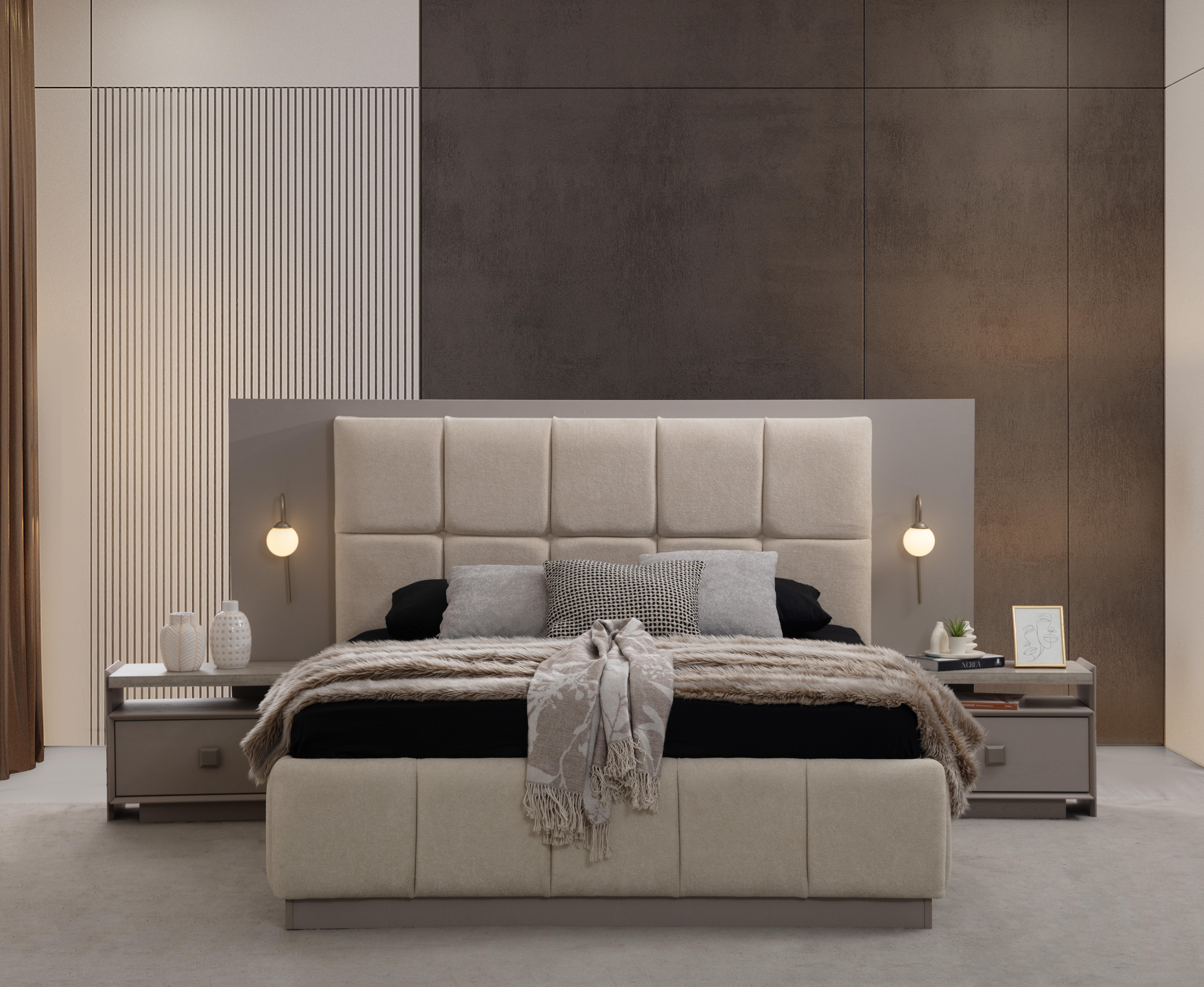 Dekorbizden İnci Yatak Odası Karyola